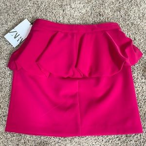 Zara bright pink mini skirt